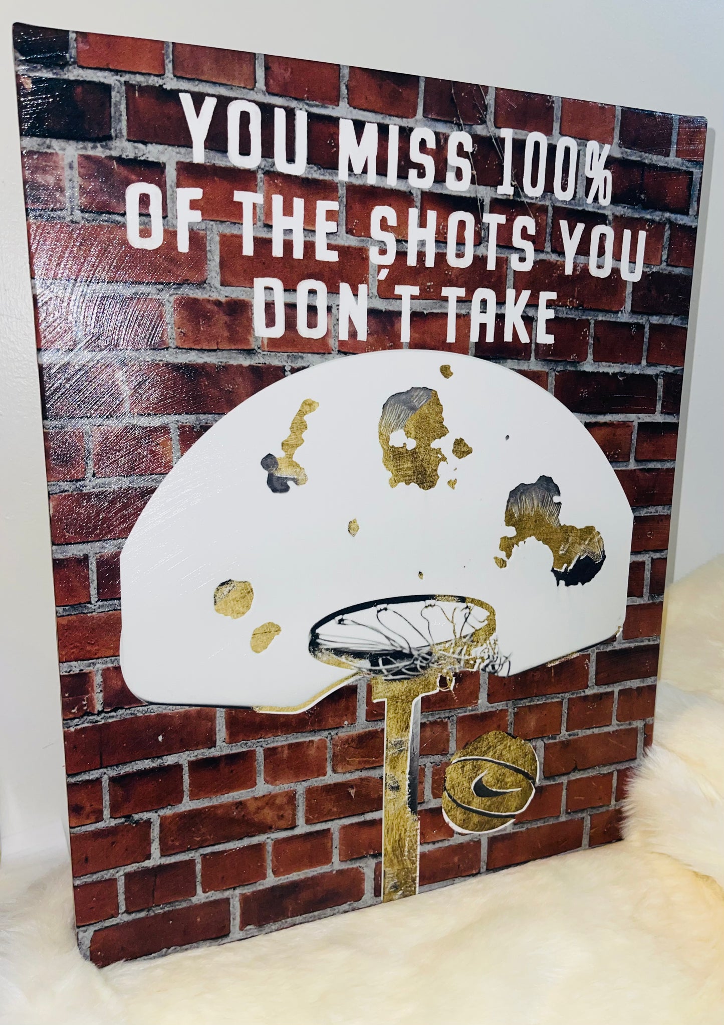 ‘SHOTS MISSED’ WALL ART